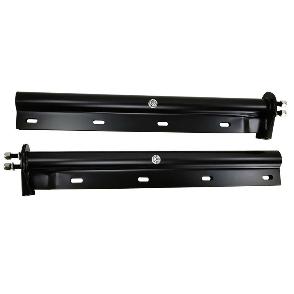 Spring Set Mudflap Bracket Length Hanger Flap Black Spacing Loaded Bolt for Trucks Holder 30" Mud 1-1/8" Semi Straight POWERWORKS