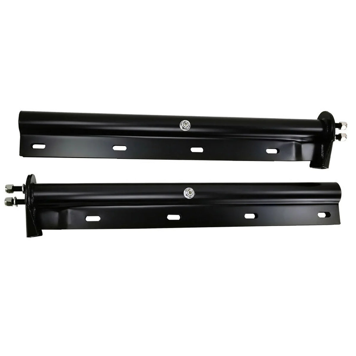 Spring Set Mudflap Bracket Length Hanger Flap Black Spacing Loaded Bolt for Trucks Holder 30" Mud 1-1/8" Semi Straight POWERWORKS