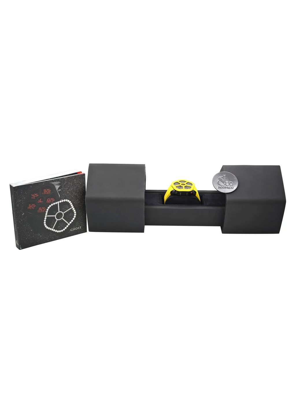 & Jacob GH100.11.NS.PC.ANH4D Bezel Co. Steel Ghost Yellow Watch Quartz Carbon