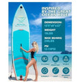 Boards Stance, Backpack, SUP Adults Stand Leash, Inflatable for Accessories Pump,Wide Deck Hand Up 10'8''*33"*6" & & Comfort Premium Paddle Youth Paddle, Non-Slip With