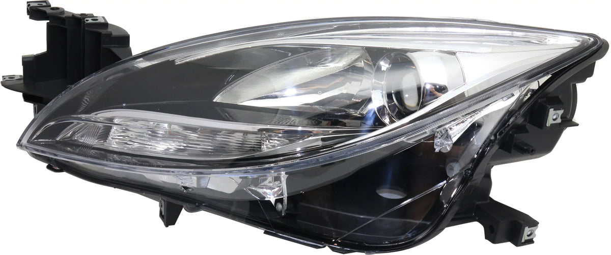 With Driver Mazda Headlight Compatible Replacement 6 REPMZ100114 2011-2013 Halogen Left