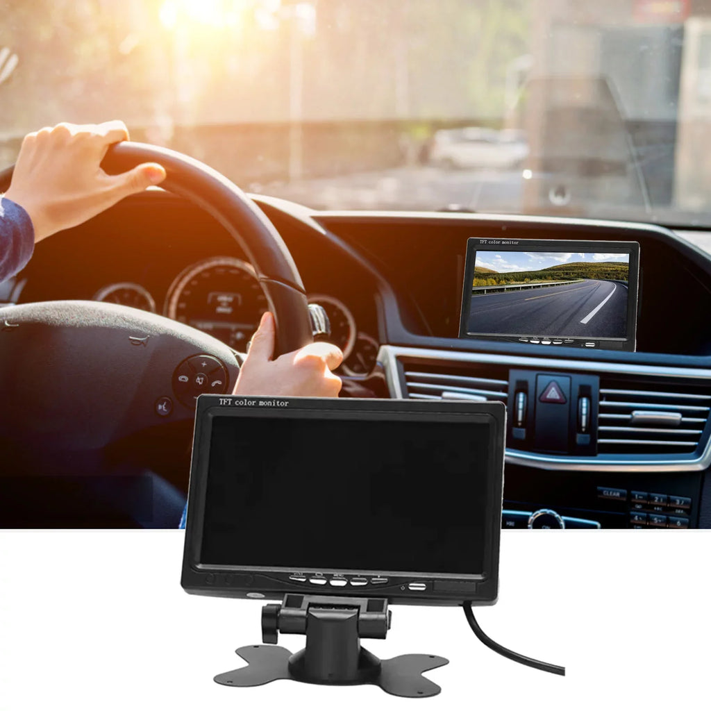 Rear Car Bus HD TFT Built-in Input RV Reverse 7 Trucks Backup View For Speaker HD Camera moobody Inch Display 1024x600 Monitor AV Trailer Screen Screen Display Monitor