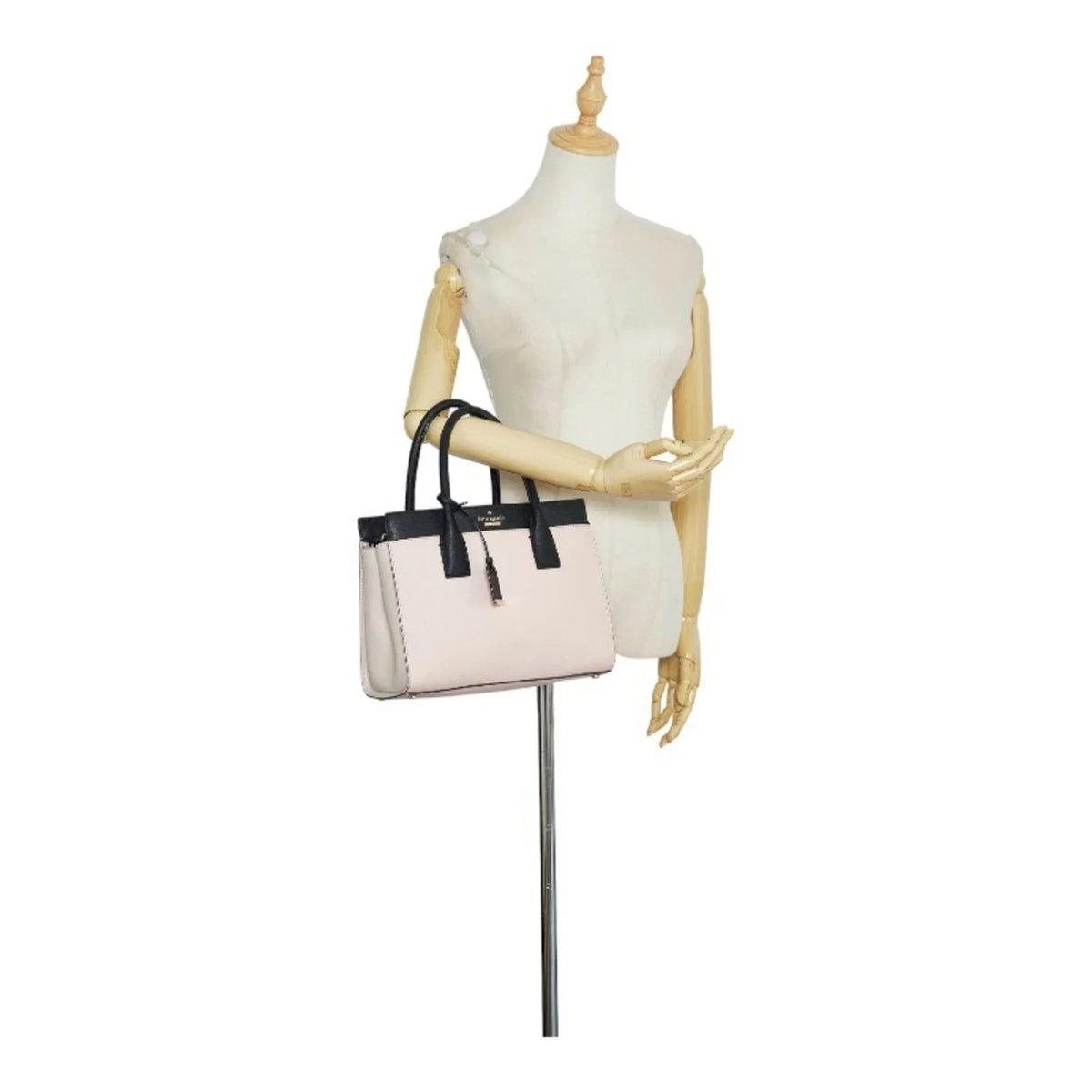 ladies Kate Spade CAMERON CANDACE PXRU5957 SMALL spade black handbag STREET (Good) leather pink Pre-Owned