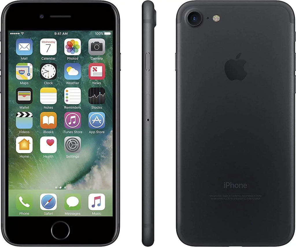 '- (Good) Unlocked Pre-Owned 7 128GB Black - Apple Carrier iPhone