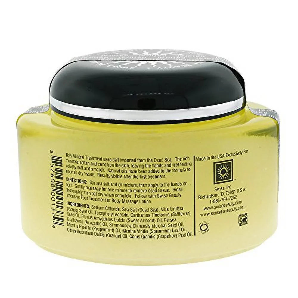 Dead Beauty Swisa Feet, 8-Ounce Sea & Scrub Hands Treatment For Natural, Minerals Salt