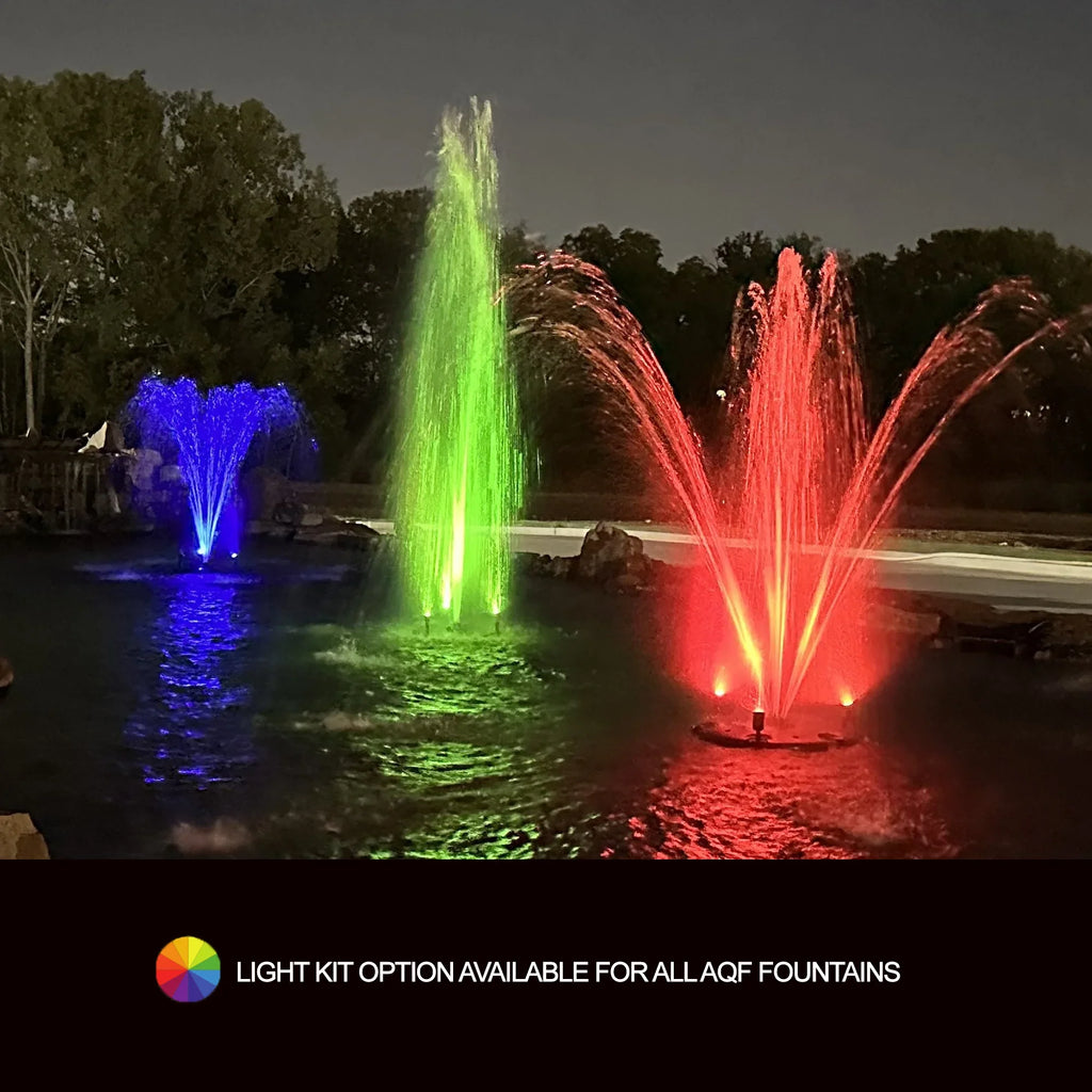 Lights 11 for HALF foot 1.5 PONDS Patterns | White Aeration Ponds AQF125003X3W-100 | Fountain HP Cord 100 | | Floating | Surface OFF