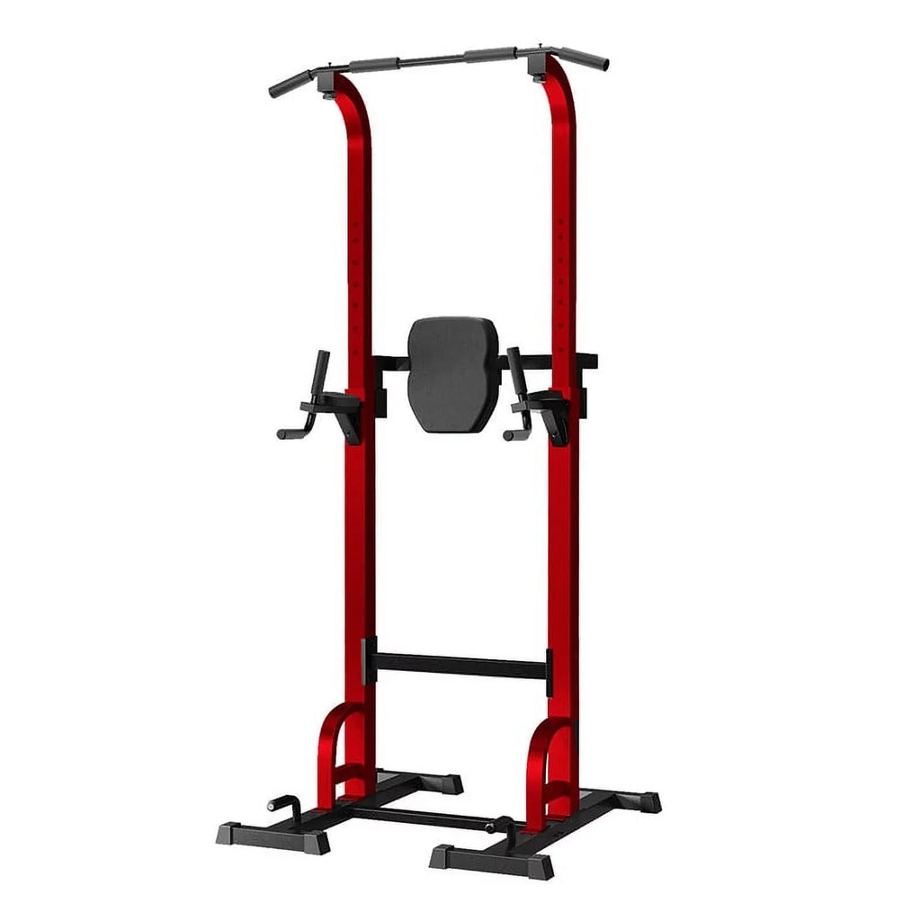 Station Pull Up Bar Workout Gym Strength Equipment，Red Stand Training for