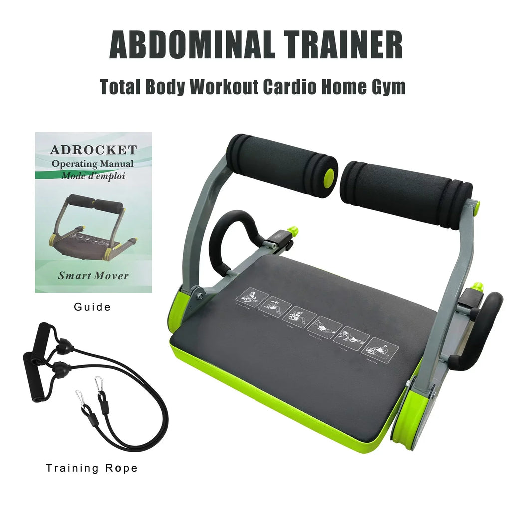 Bands Cardio with Fitness Exercises Toning Muscle Abdominal Trainers Building Guide, Resistance and Home Core Equipment Fitness Cardio Body Muscles Strength