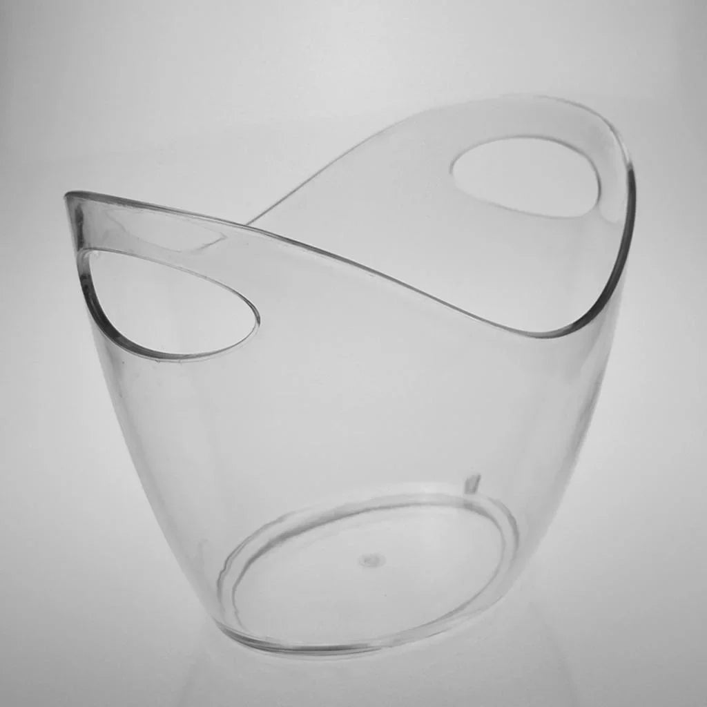 or Beverage Parties Acrylic (4 Bar for Cooling Clear Chiller L) Drinking Cocktail Bucket for Beer Ice for Tubs Bucket for Champagne Bucket