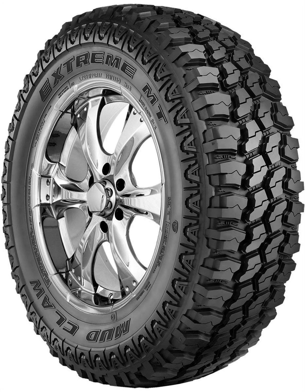 Terrain Claw Mud 2857017 Tire 4 285/70/17 121/118Q Extreme M/T All Mud 285/70R17 MCX84 Off-Road / LT / Truck