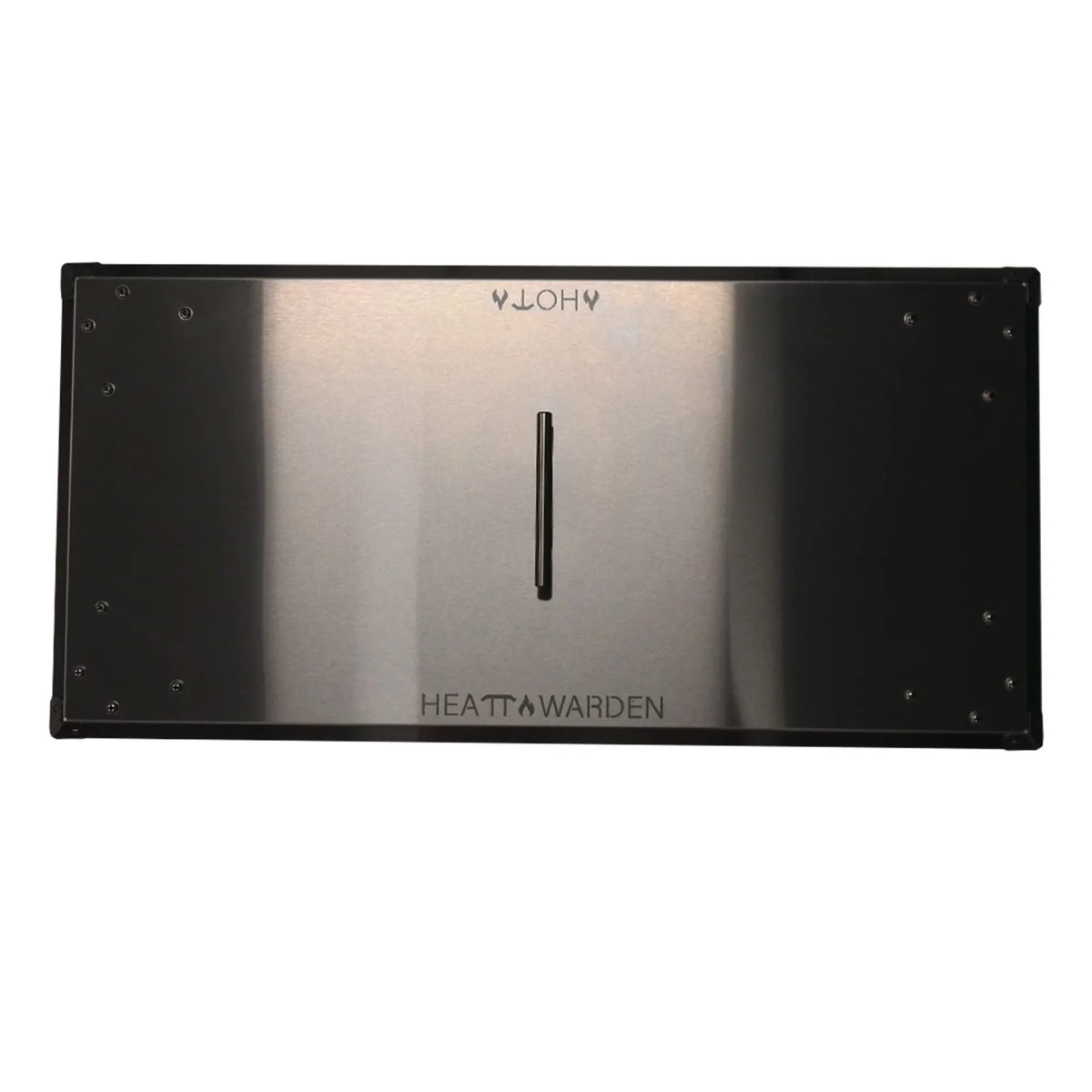 Heat Warden Steel Rectangle Deflector Fire in Stainless Pit Heat