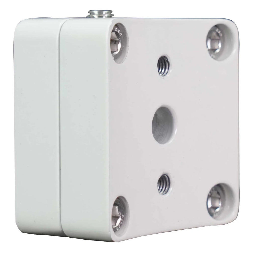 White 2) Pods MAC525W Rockville Swivel Aluminum Speaker Mount 360° Surface 5.25"
