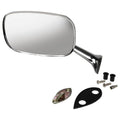 Mirror 1968-79 Left Teledu Corvette Chevy Exterior Large For Hand Head Rearview CHROME