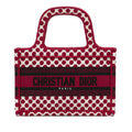 Fabric Tote Dioramour Pre-Owned Bag Red Dior Unisex Canvas Authenticated (Good) Tote Mini Book