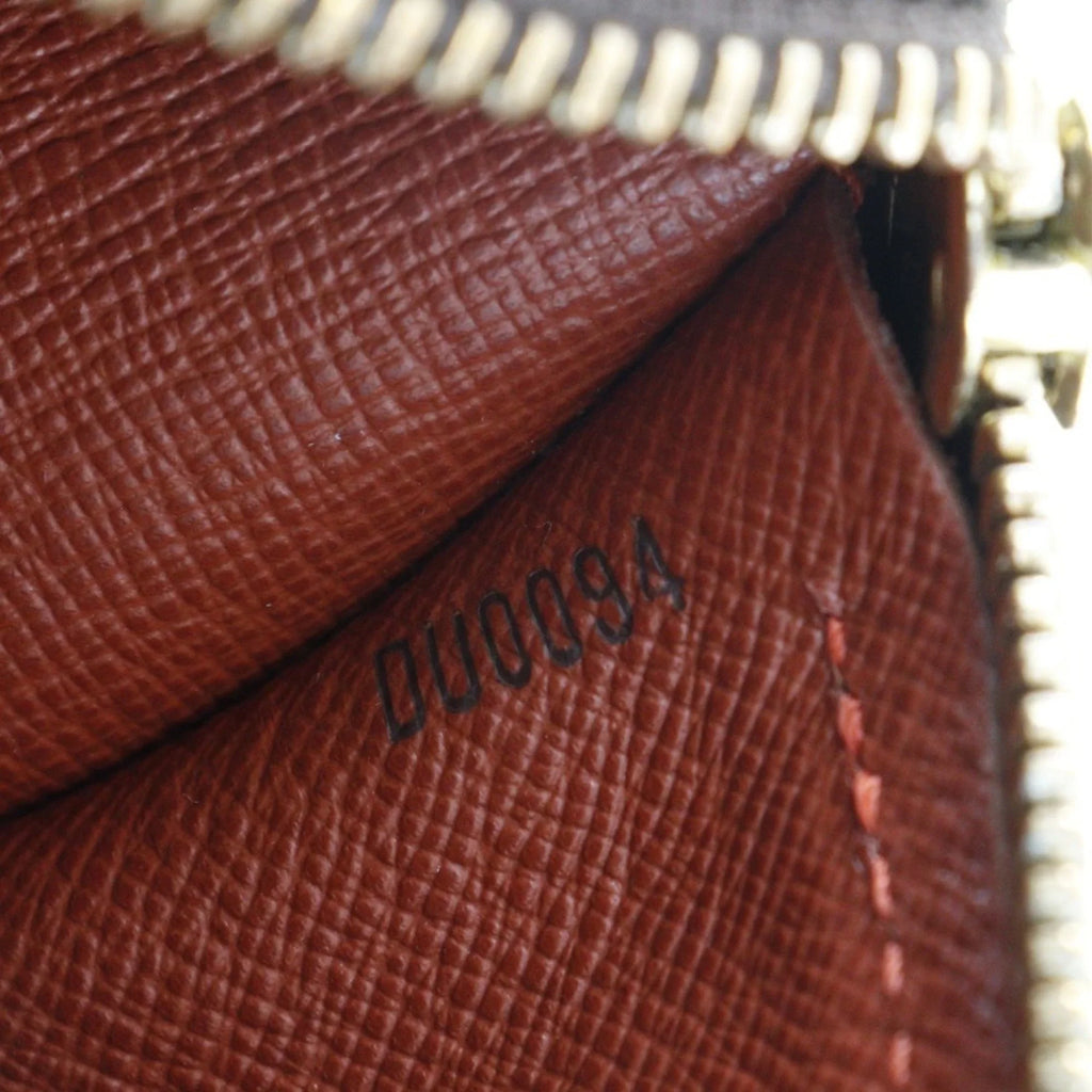 Brown Papillon LOUIS Ladies Pre-Owned VUITTON Canvas Handbag Damier Vuitton PM DU0094 Louis (Good)