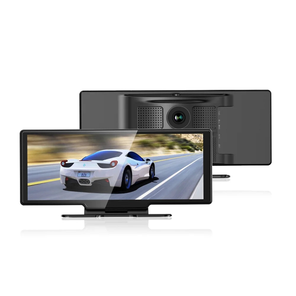 Monitor WiFi Recording for Support Recorder G-Sensing Calling Driving Loop Hands-Free Touchscreen 10.26 Android Rear Built-in DVR Camera Shinysix Parking Auto Dash Carplay 4K Inch Front with &