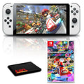 with Nintendo Game Switch 8 OLED Kart White Mario Deluxe