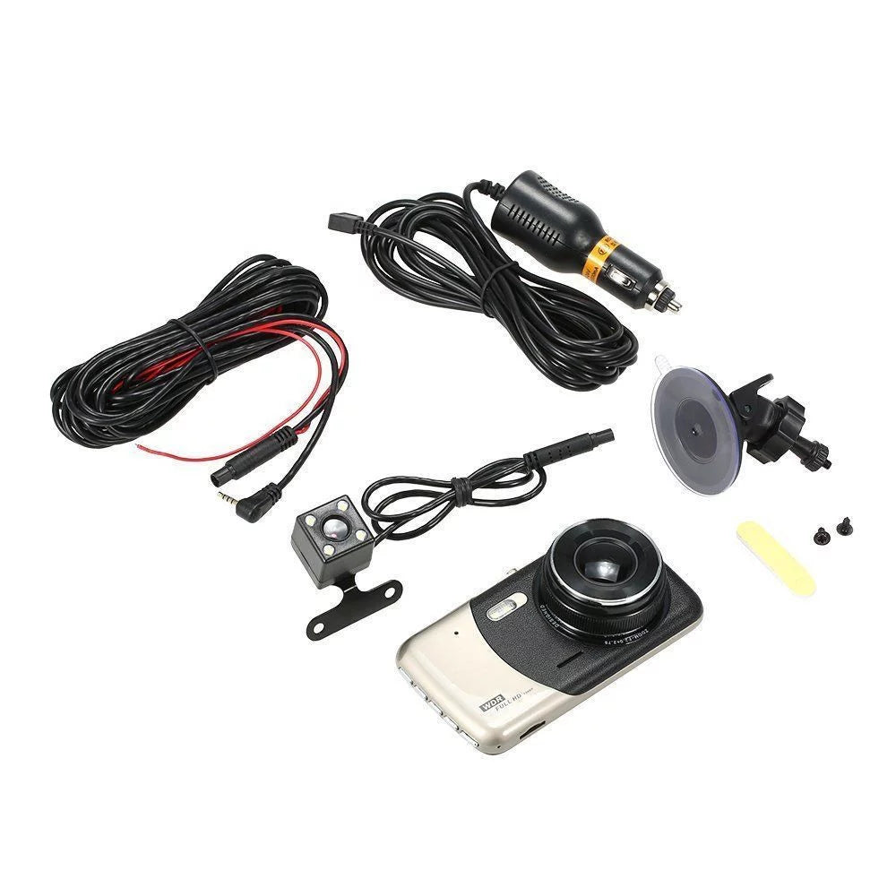 Cam Full Wide 170° Dash Dash Vision Backup Camera Dashboard Night Cam Mabozo Front Camera Dual HD and Recorder Rear,Driving with Angle