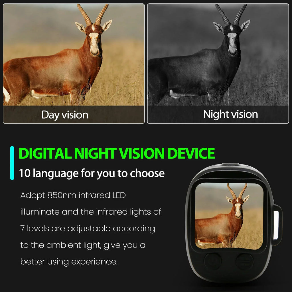Full Languages Observation Animal 10 Dark 500~1000M Viewing Vision Device Night Distance Infrared