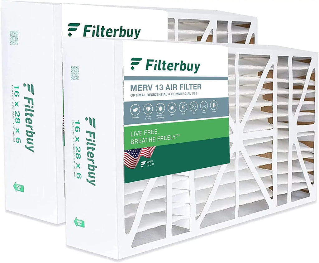 Aprilaire 13 16x28x6 Space-Gard Filters Furnace for Air 2400 MERV (2-Pack) Pleated AC HVAC Filterbuy