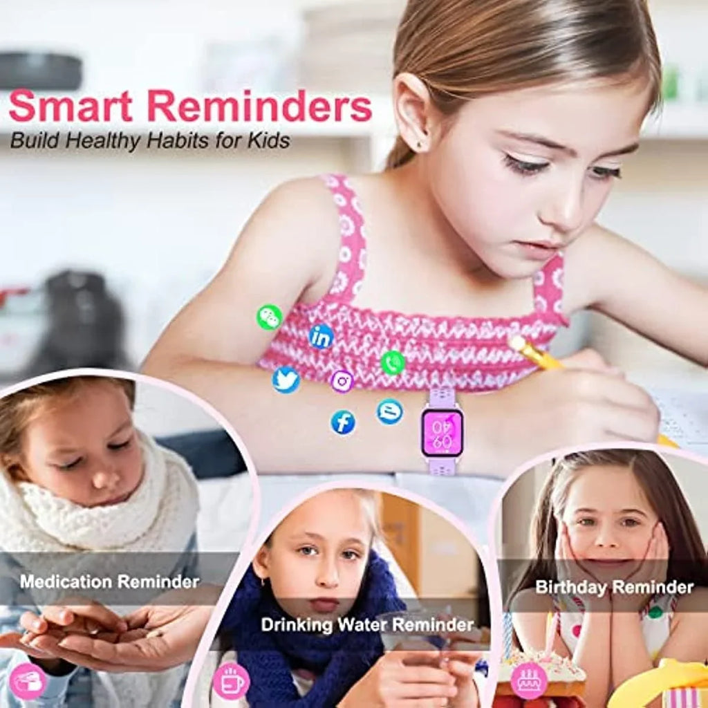 Pedometers,Waterproof Kids Girls IP68 Smart with Fitness Tracker Watch Activity Watch Watch for for Kids Age Sleep 20 6+ Great Kids Sports Purple） Modes, Teens（A with Boys, Mode,