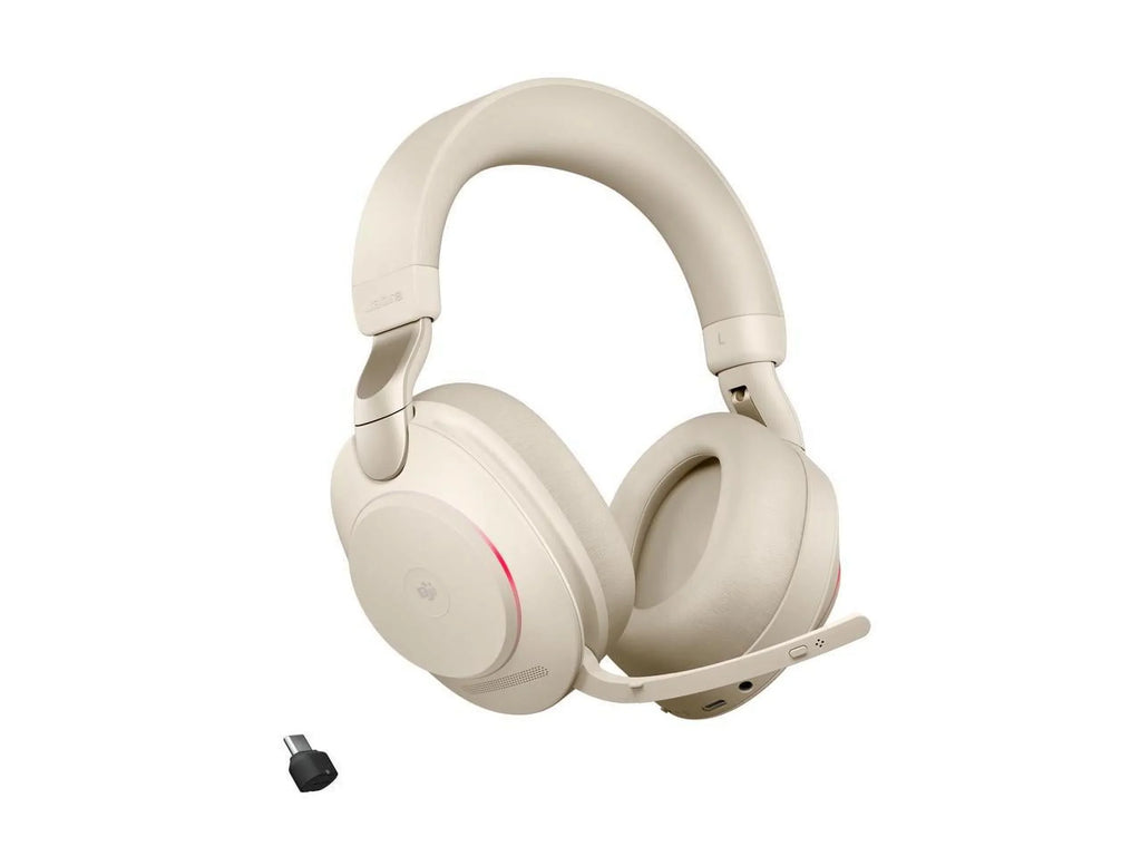 USB-C Headphones / Headset Stereo Music Wireless - Beige Teams Evolve2 MS 85 Jabra -