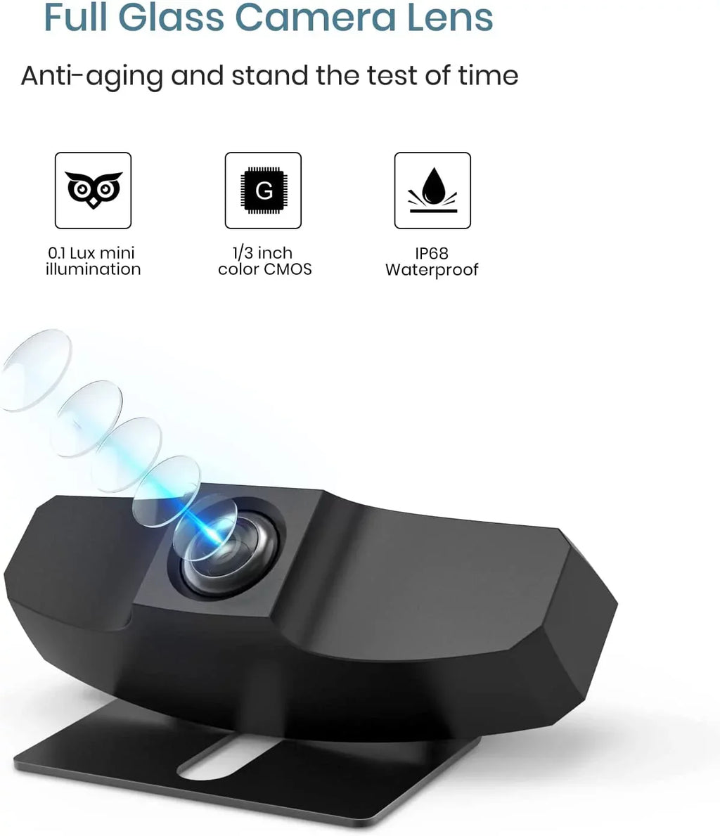No for Most View DIY BOSCAM Install SunGo Drilling Vehicle, No Pro Vision Wireless Backup with Camera Wiring Rear Camera Wireless Night Solar Digital