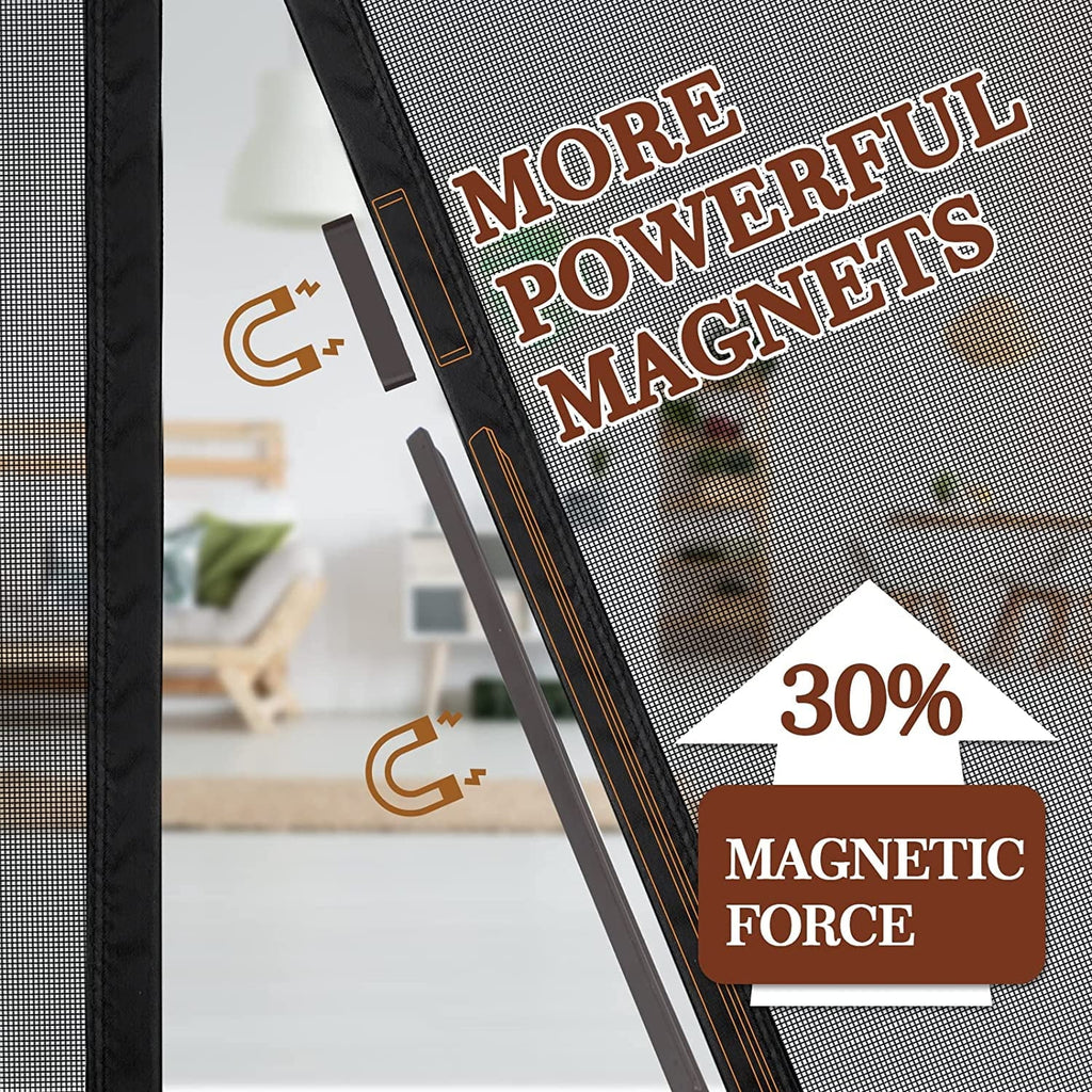 x Fresh Heavy 36" 97" Black Doors Duty Magnets Air Door with 96, Door 38" Door x Size 96" Fits Screen Screen Enjoy x Screen Size Size Fits Yotache 36