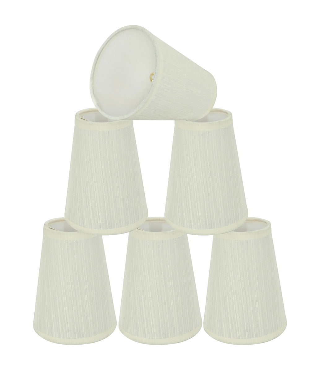 6) Empire 4'' Shade Fabric of (Set Aspen Creative Corporation Candelabra