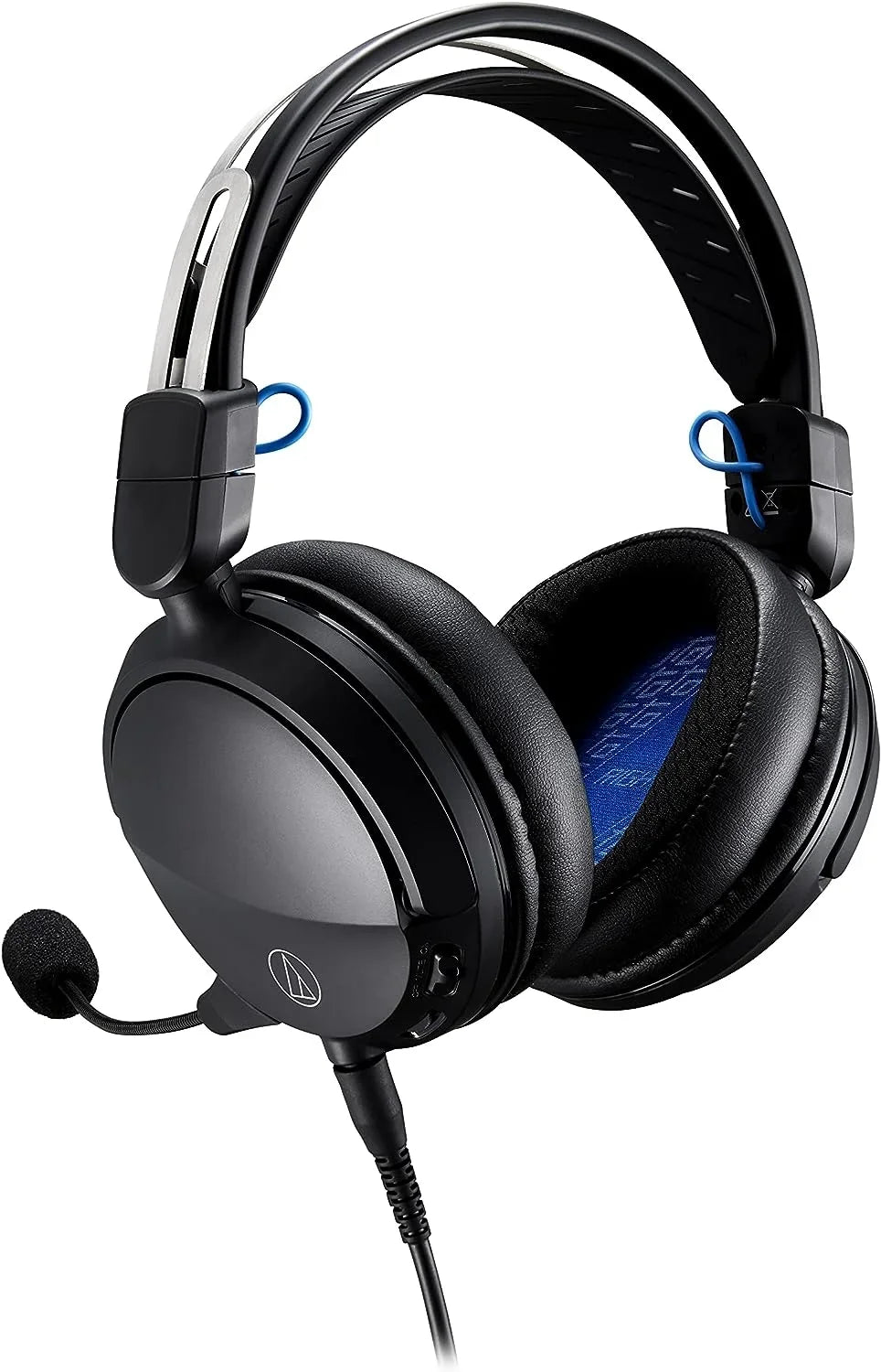 Year by Black/Blue 1 Coverage Gaming with Headset Wired Epic Closed-Back Additional an ATH-GL3BK (2022) - Protect Audio Technica