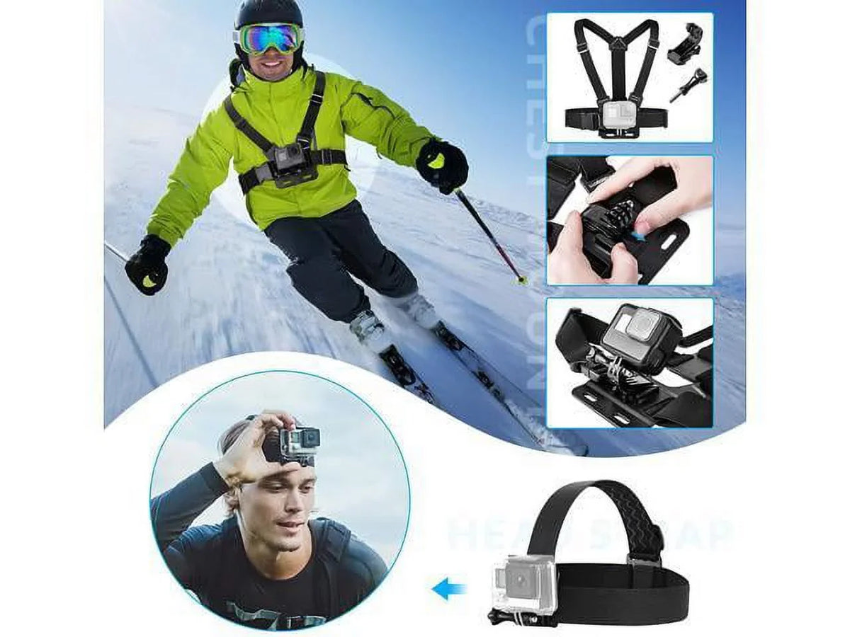 EK5000 Kit Fusion EK7000 SJ5000 GoPro AKASO 6 Accessories 5/Session 4K Max Hero 4/3+/3/2/1 SJ4000 8 5/Hero 9 for Camera 7 WiFi Action