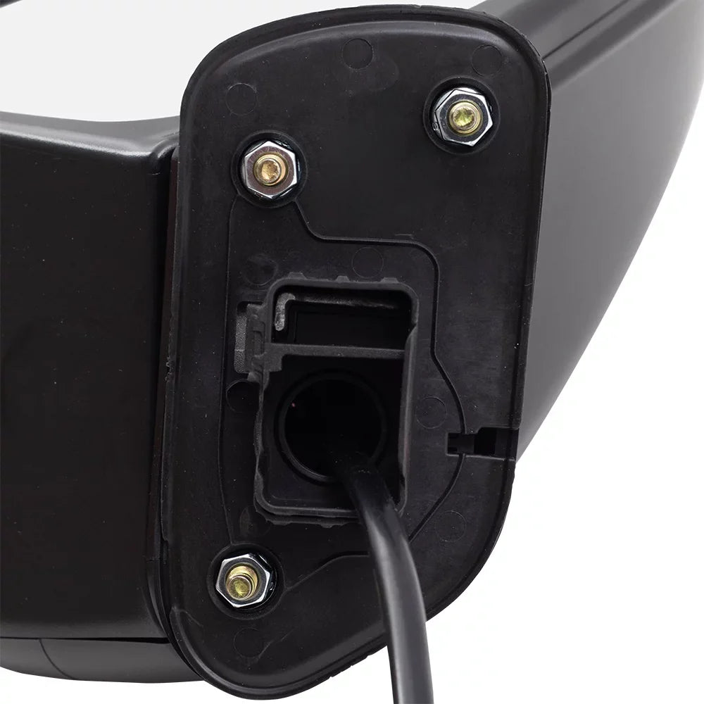 Door Dimming-Side Replacement Textured Brock Folding Without Assembly Black Power Mirror Heat-Signal-Memory-Auto Aftermarket Right Camera Passenger Manual View