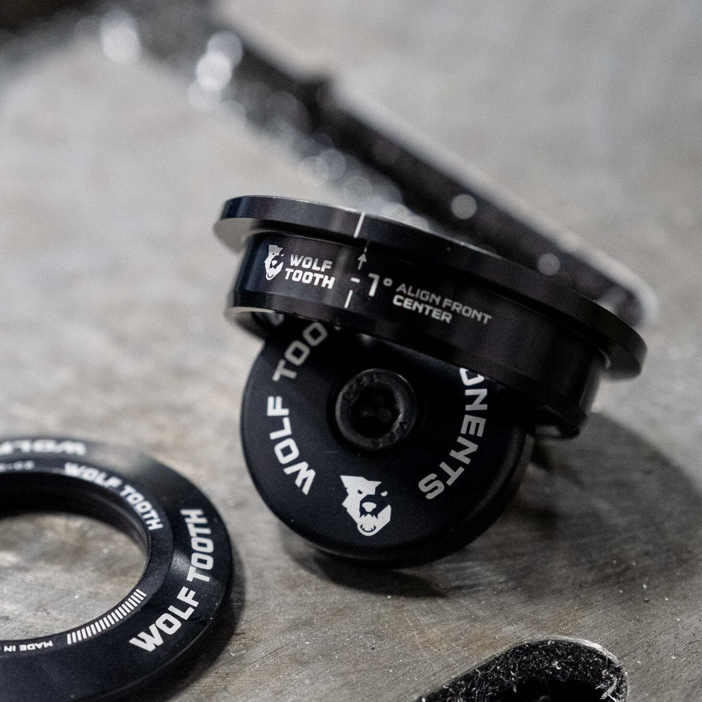 Black ZS44/EC49, - Performance GeoShift 1 Deg, Long, Tooth Headset Wolf Angle