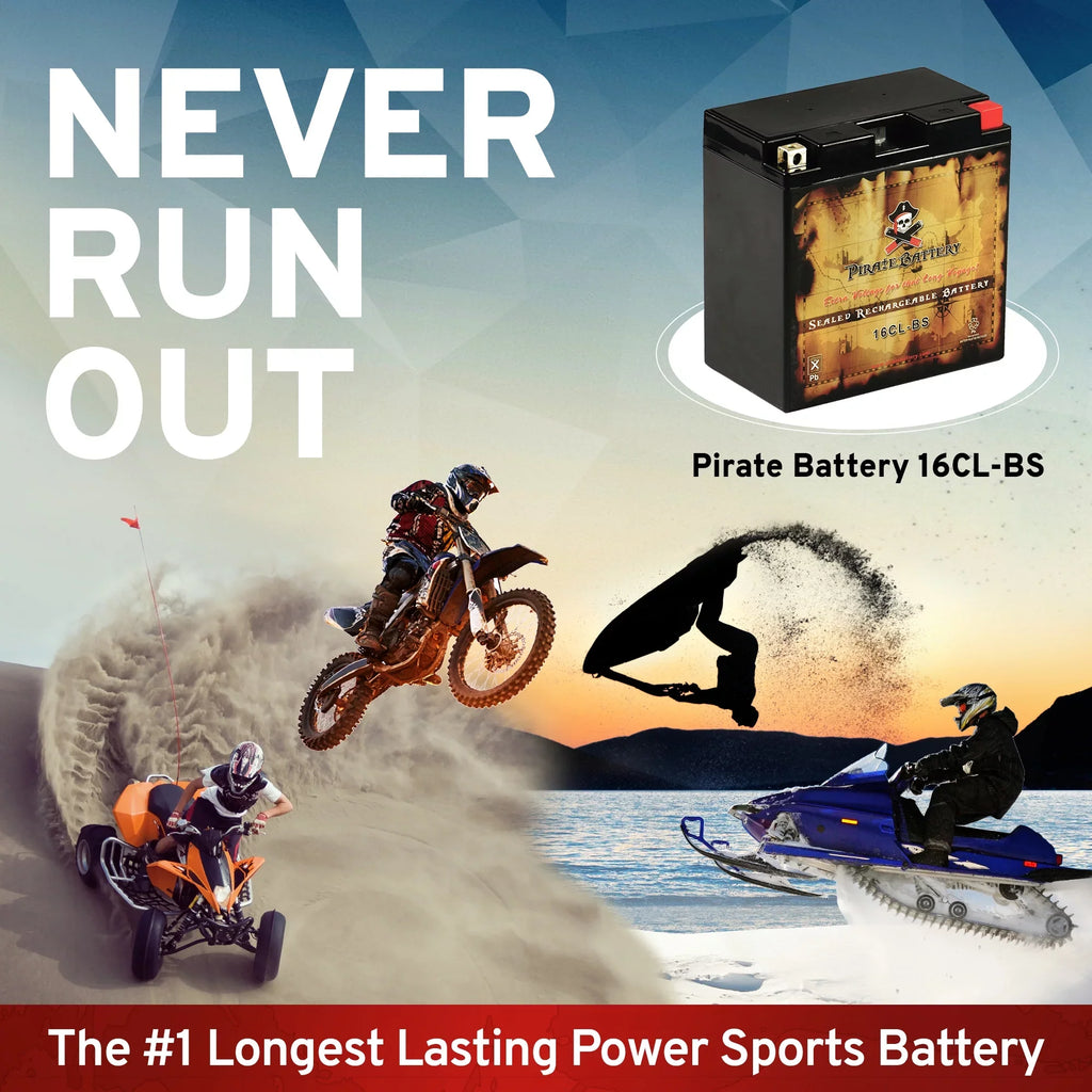 (94-07) Models Battery Pirate (sea-doo) All Battery Pwc Year for Brp Yb16cl-bs Other