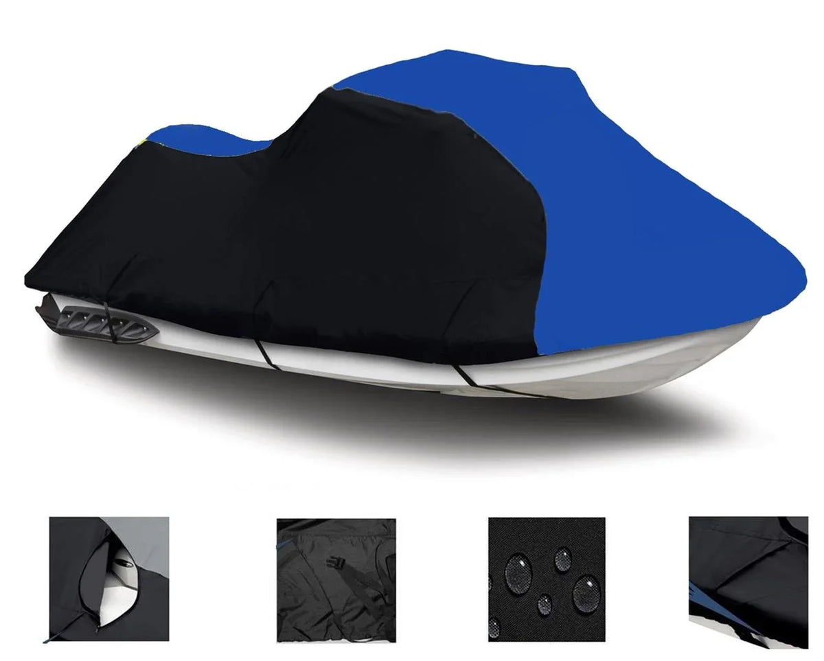 / Kawasaki PWC 2004 2006 / SKI HEAVY-DUTY, 2003 BLUE 600D 2005 Compatible BLACK 2007 Cover JET for 2008 JT1200D7F STX-12F
