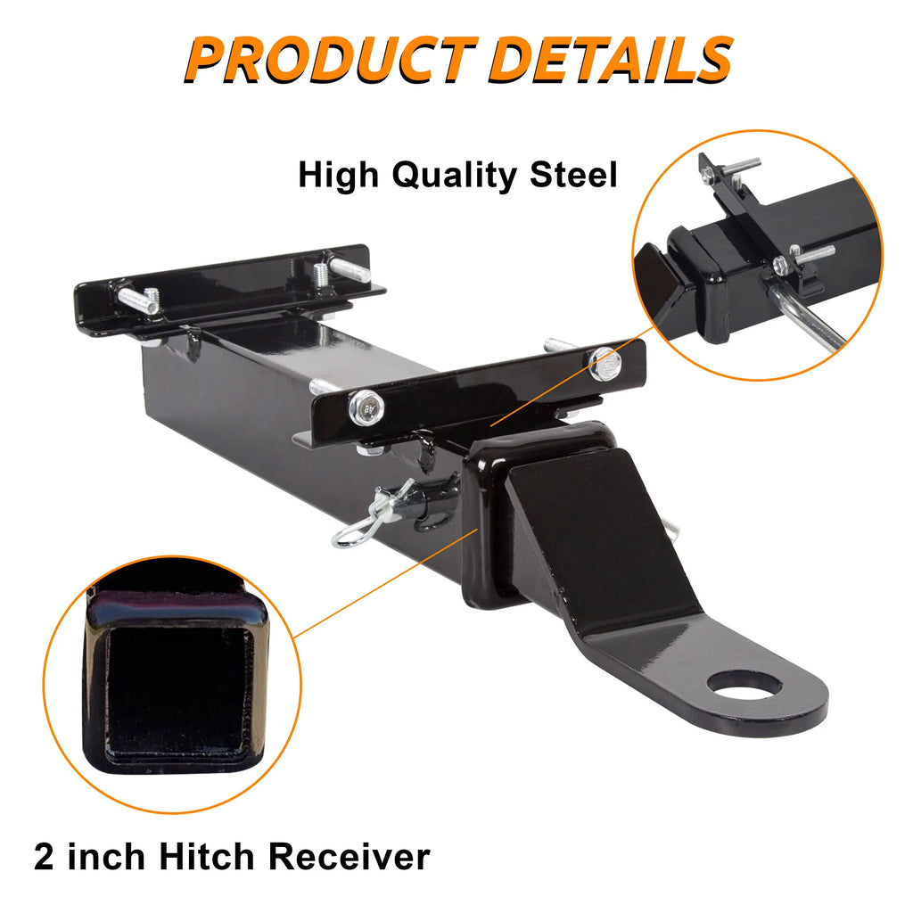 Universal 2" Cart Rear Seat Trailer Club Car Rear Kit Hitch Receiver Receiver Trailer Hitch EZGO Yamaha Receiver Golf Hitch
