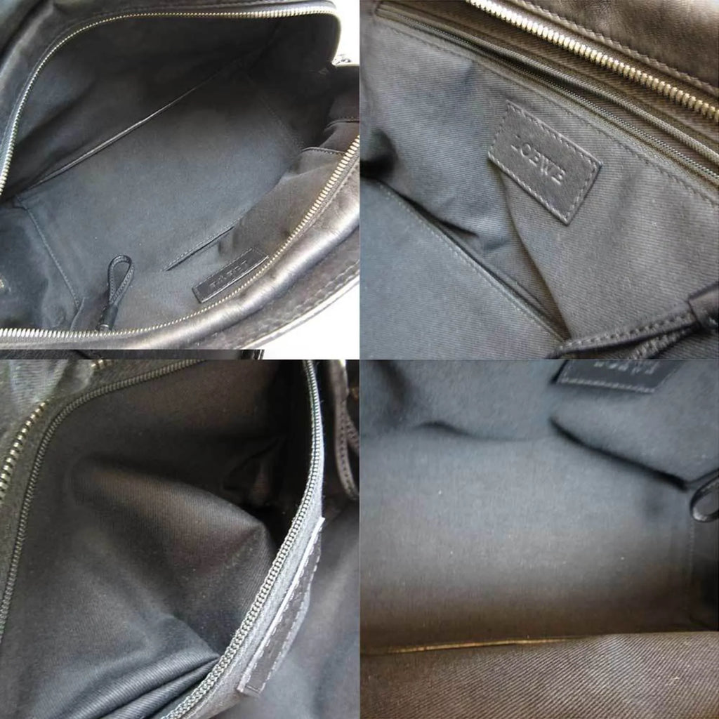 Shopper Bag Semi-shoulder Tote Women's Loewe Pre-Owned (Good) Leather Black