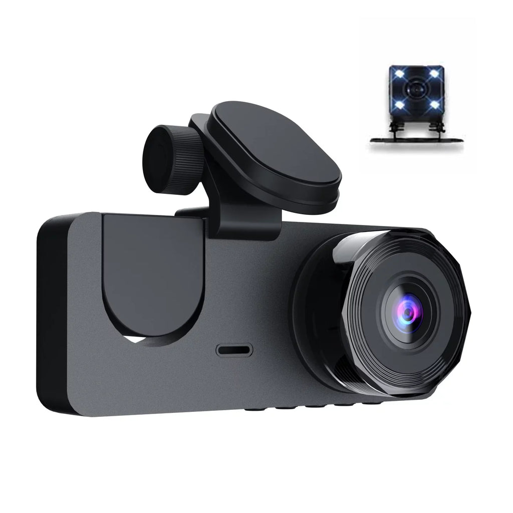 & 1080P & Dashcam Recording Loop Camera DVR Rear Front Night-Vision Shinysix Recorder One-Key Support Driving Lock Inch Detection Inside Dash Camera 2 Motion Screen