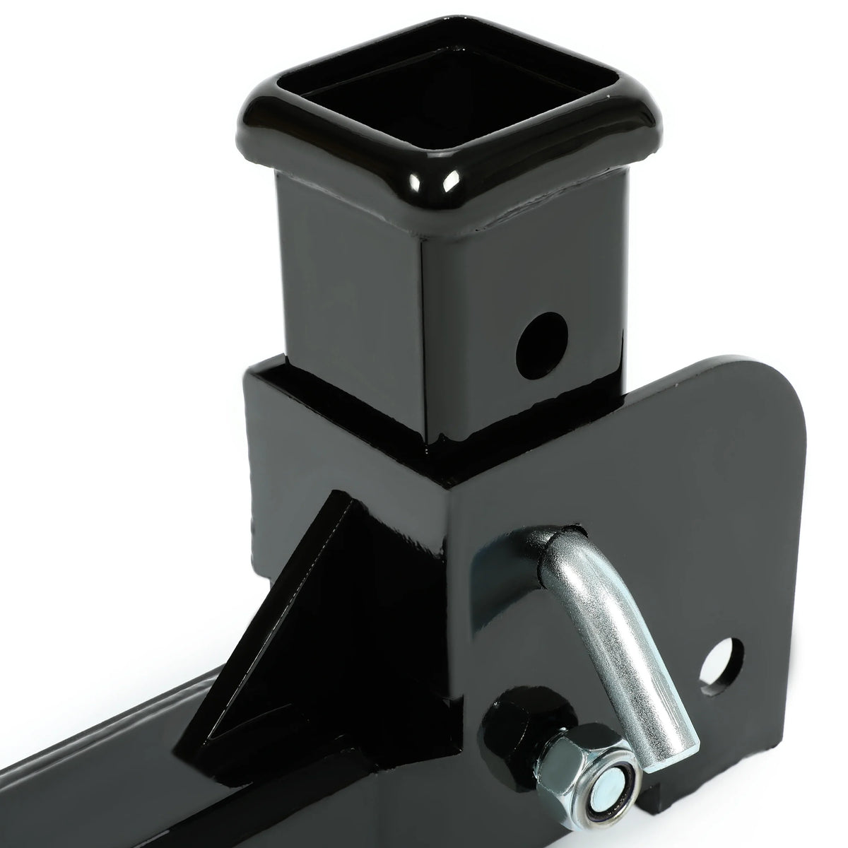 Kojem Black Cargo Folding Weight Pounds Up Tongue Hitch Trailer 500 Carrier Mount to 2” Receiver Wheelchair Steel