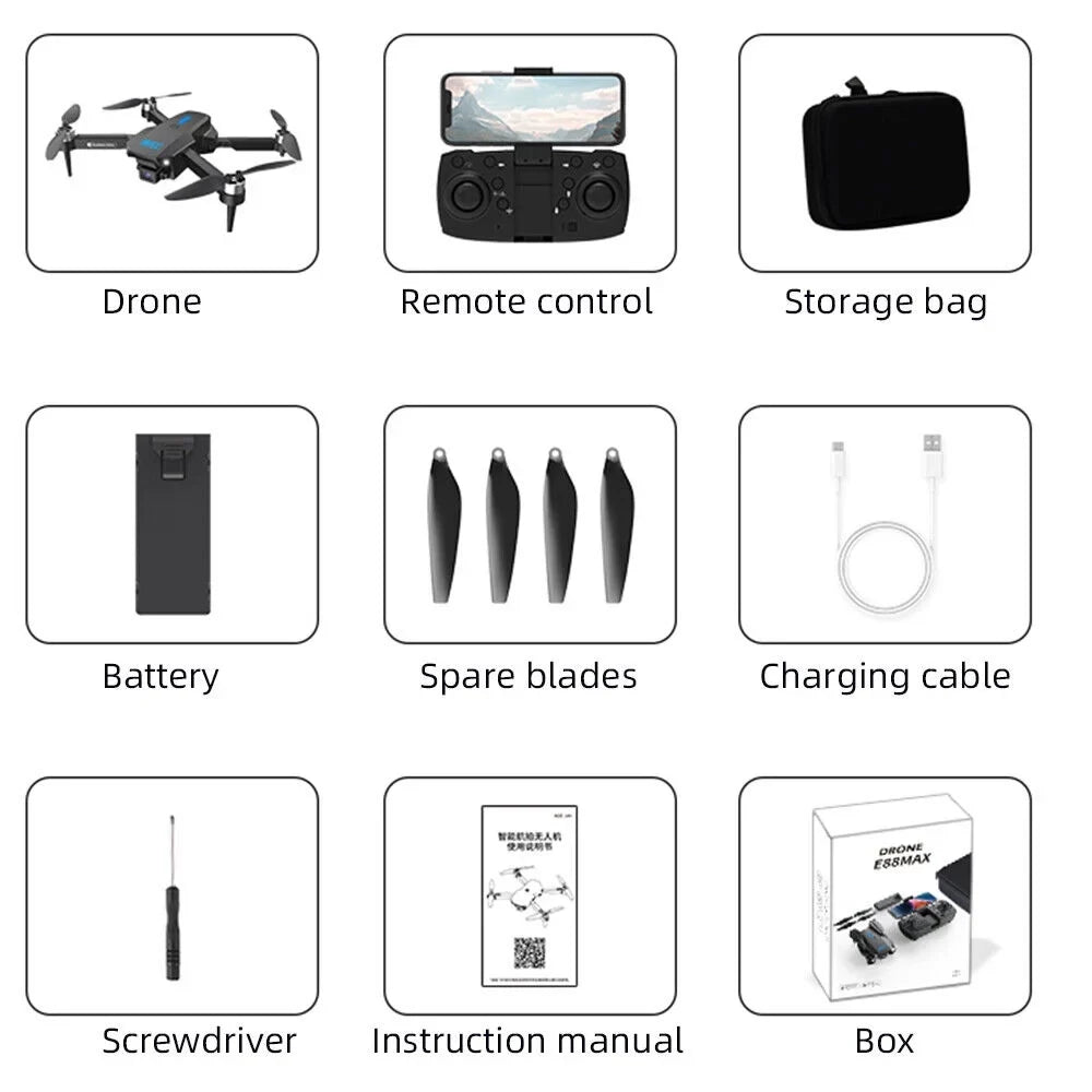 20min Kydely Camera Foldable FPV Altitude 4K Mode Life WiFi Hold with Drone Battery