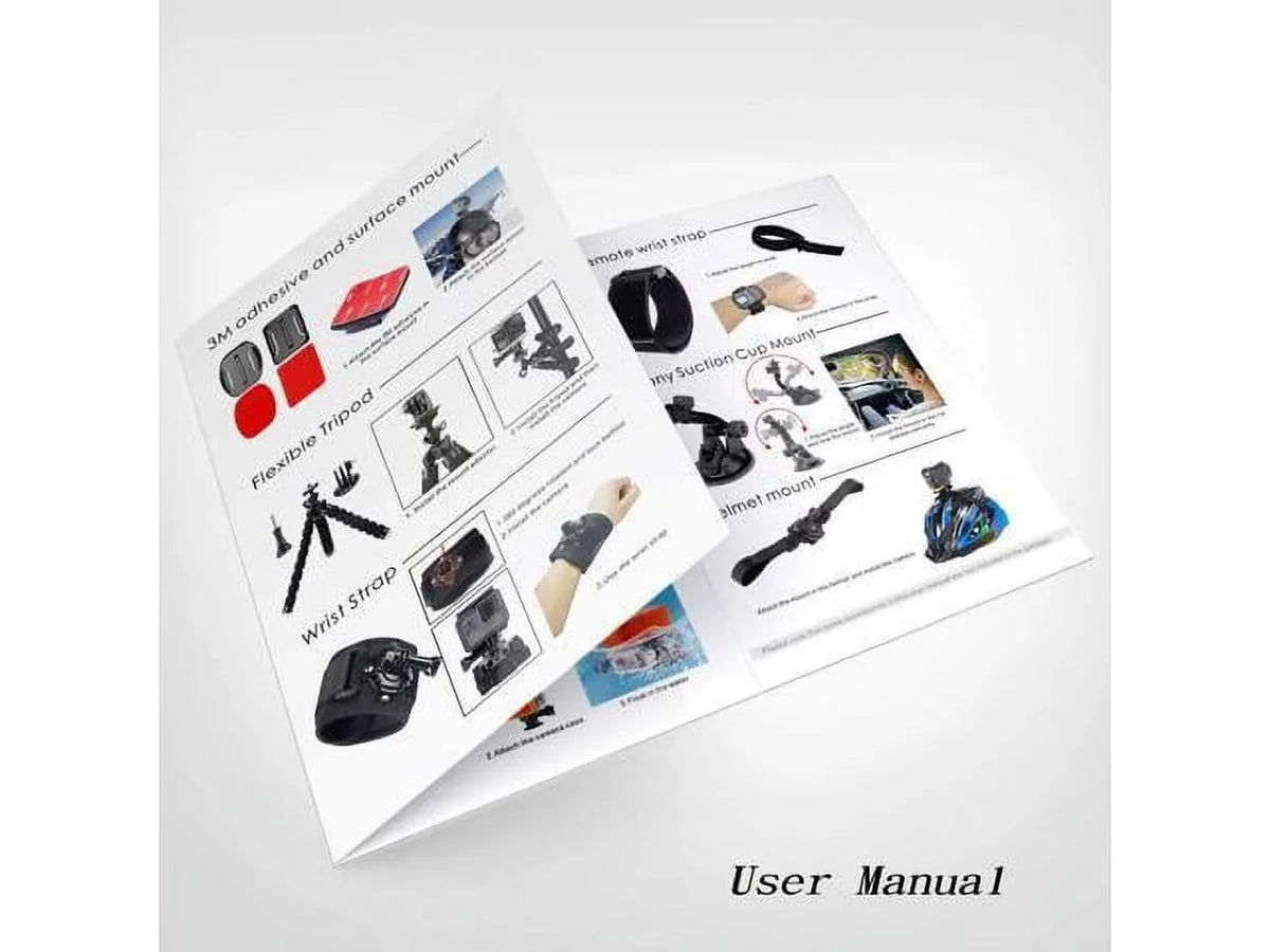 EK5000 Kit Fusion EK7000 SJ5000 GoPro AKASO 6 Accessories 5/Session 4K Max Hero 4/3+/3/2/1 SJ4000 8 5/Hero 9 for Camera 7 WiFi Action