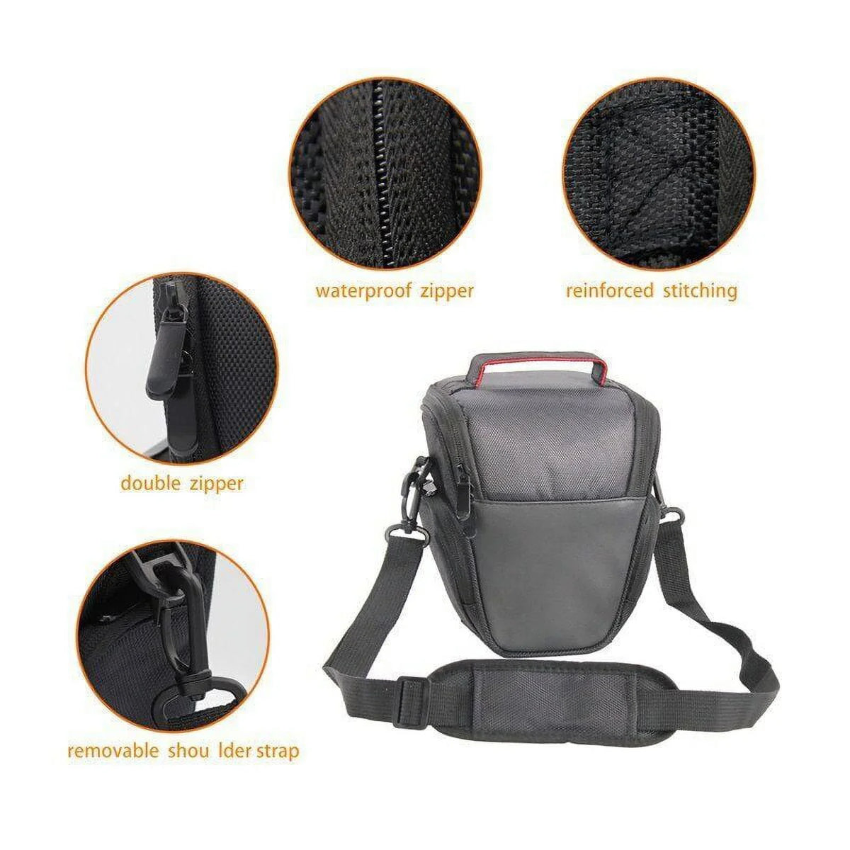 Case DSLR SLR Camera Shoulder Cameras with Bag Waterproof Padding Shockproof Nikon, EOS Sony Canon, for