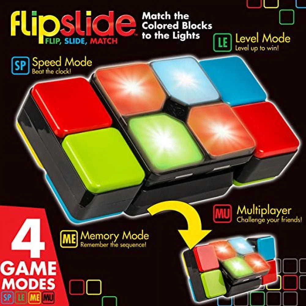 The Fun Game, - And Multiplayer 4 Beat Handheld | Game Flipslide Electronic Modes Match To The Colors Slide, Game - Flip, Clock