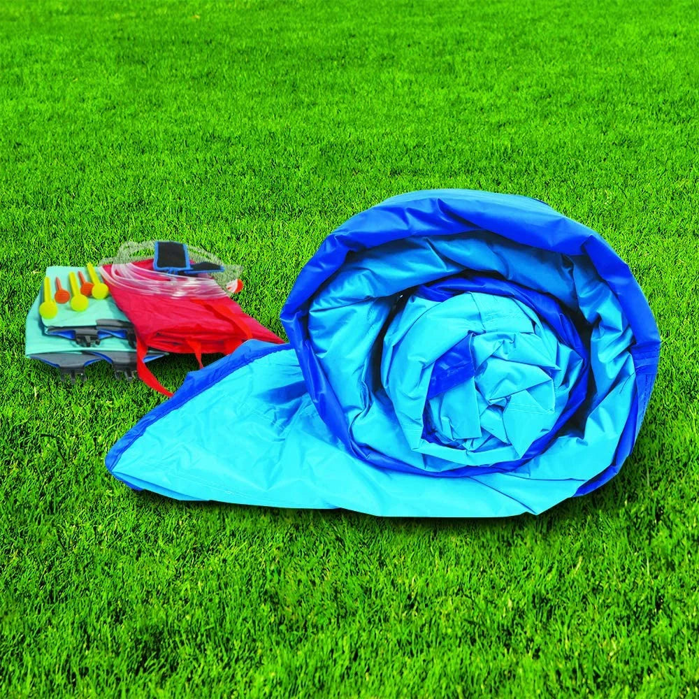 N with - - Giant Inflatable High) Wave Basketball (14 Splash in Heavy Kids Long 8 Built by - Pool Adventure Slide Duty Feet Blower Park Feet Huge and Hoop Water Sprinkler Outdoor Surf Included
