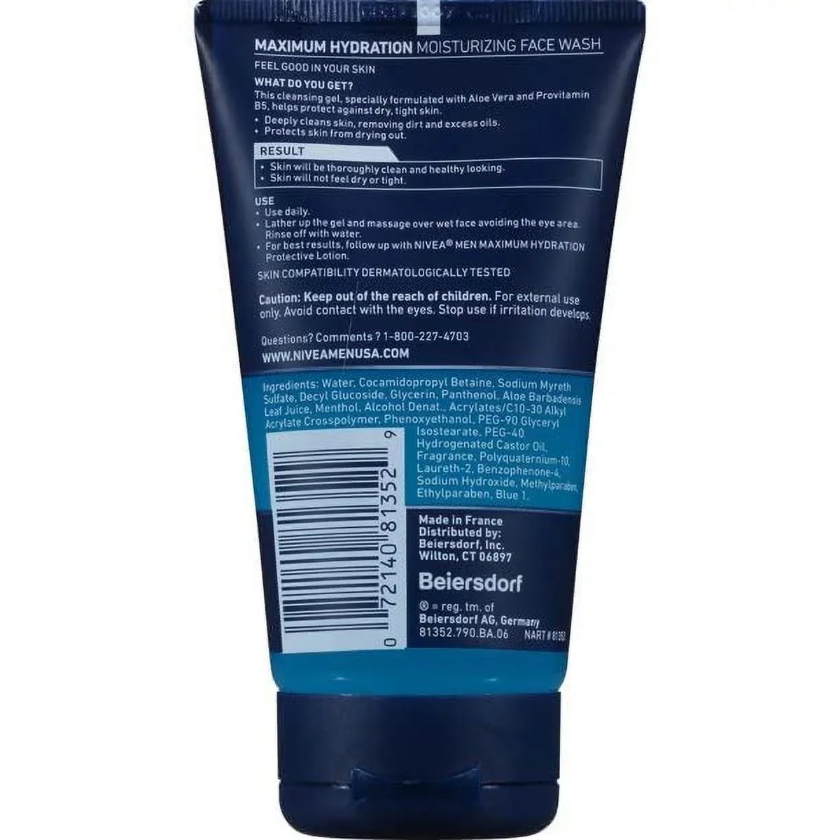 Moisturizing Face Men Nivea 2) Original, For Wash, Oz 5 Of Fl (Pack