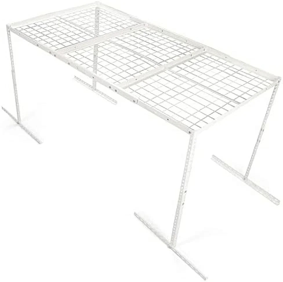 Organization 3X6 Storage Garage Overhead White Adjustable Mounted Racks Rack Shelf Garage Ceiling Storage Ceiling
