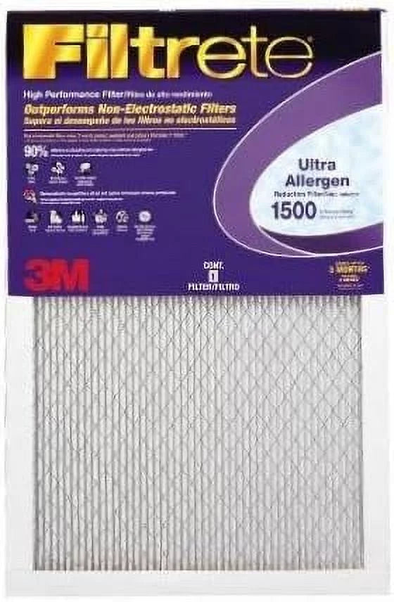 1250/1500 X Allergen Filter 14X20x1 (13.7 19.7) By Ultra/Advanced