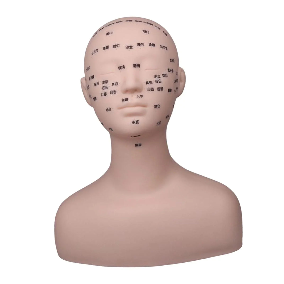 Permanent Shoulder Training Soft Beginners Professional Multifunction Mannequin Black Model Artists Head with Massage Practice Makeup for Reusable