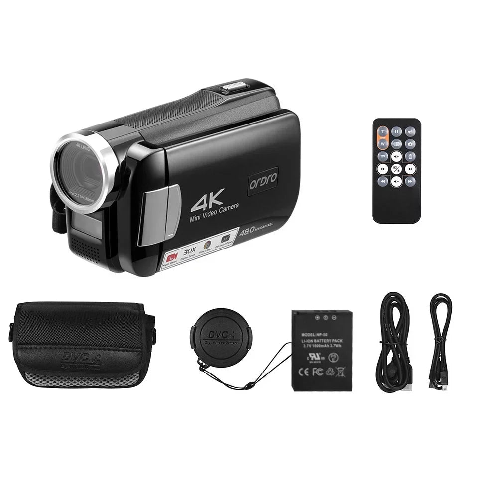 Inch Night 30X 4K Digital IPS 48MP AC2 DV Digital Remote Touchscreen Carry Video Zoom Camcorder Bag IR OWSOO Vision Battery 3.0 Control Recorder with