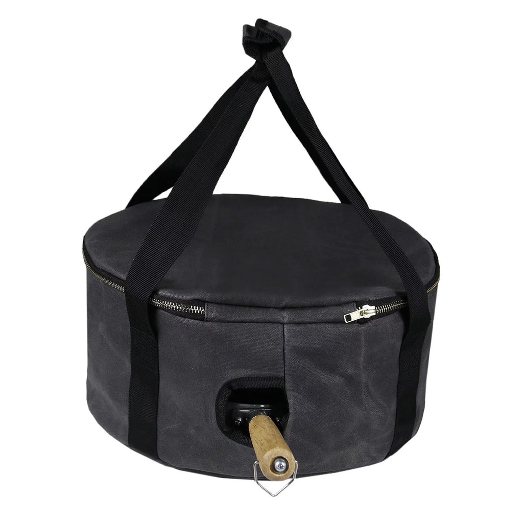 Multipurpose ,Outdoor Camping for Bag Oven Carry - Storage ,Fishing Bag Cookware Activities Accessories BBQ Dutch Gray Container 12" Handbag Durable
